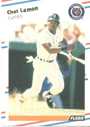 1988 Fleer Baseball Cards      061      Chet Lemon